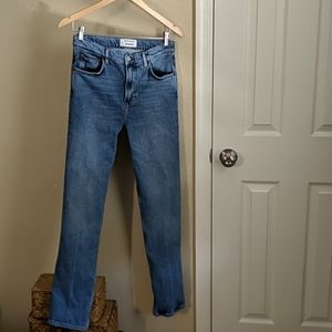 Reformation Liza High Straight Jean in Lanai Wash